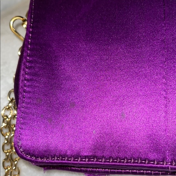 COPY - Bcbgmaxazzari Purple Wristlet / Satin - Cu… - Picture 6 of 12